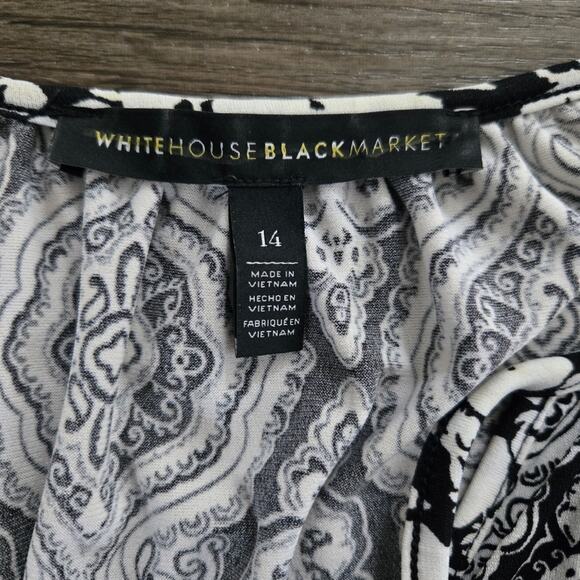 White House Black Market Bell Sleeve Mini Dress Size 14 - Picture 14 of 16